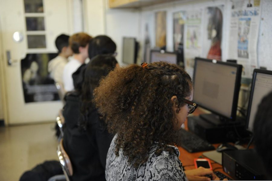 At Bronx Science we take a more hands-on approach to learning about journalism.  “I love working with all my fellow journalists to provide the school with exciting and engaging news,” said Daniela Castro Garcet ’20.