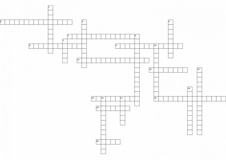 Print out this crossword box so that you can fill in the answers.