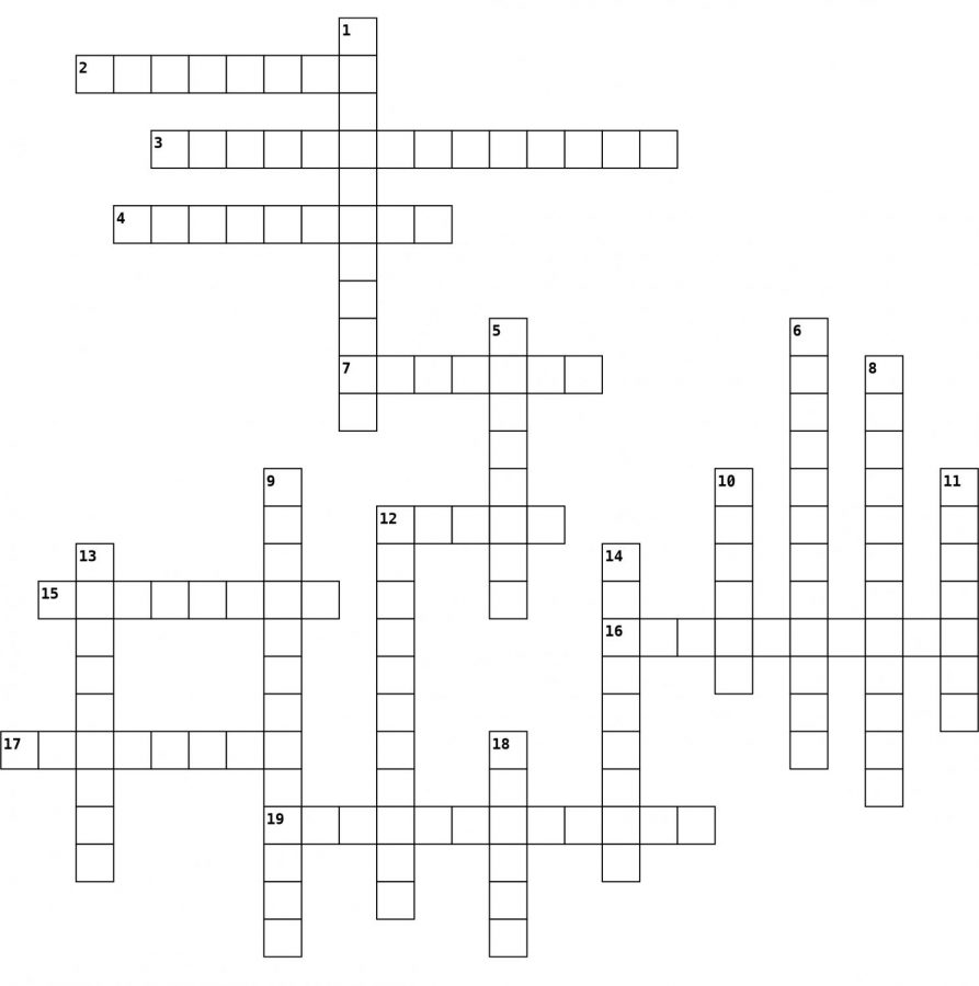 Print out this crossword box so that you can fill in the answers.