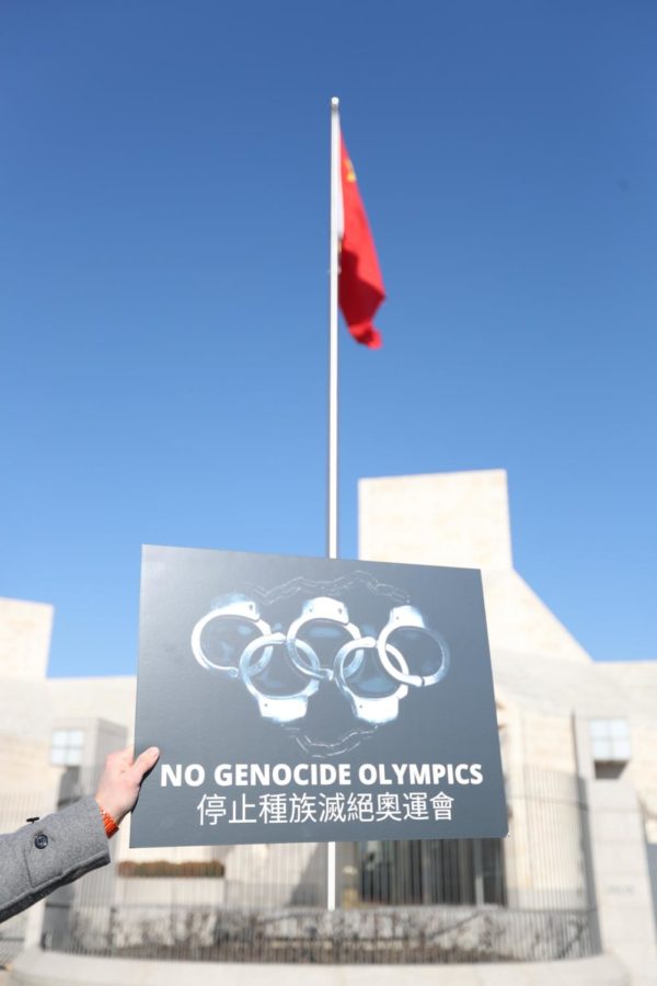 In response to China’s genocidal policies against the Uyghurs, people are protesting the games and the message being sent to the rest of the world.
