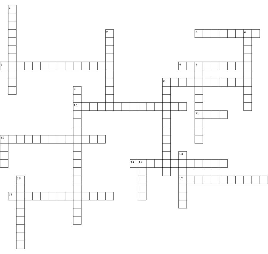 Print out this crossword box so that you can fill in the answers.