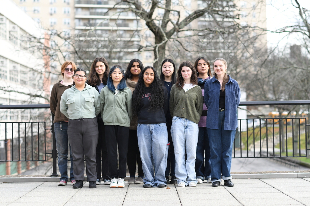 Here, the Managing Editors, Copy Chiefs, and Editors-in-Chief of ‘The Science Survey,’ the writers of the March 2024 Advice Column, pose for a photo. From left to right are Acadia Bost ’24, Hallel Abrams Gerber ’24, Nehla Chowdhury ’24, Charlotte Zhou ’24, Eilidh Kristen Ince ’24, Ruby Moran ’24, Ella Zheng ’24, Bianca Quddus ’25,  Aviv Kotok ’25, and Monica Reilly ’24. Photo Credit: Alexander Thorp