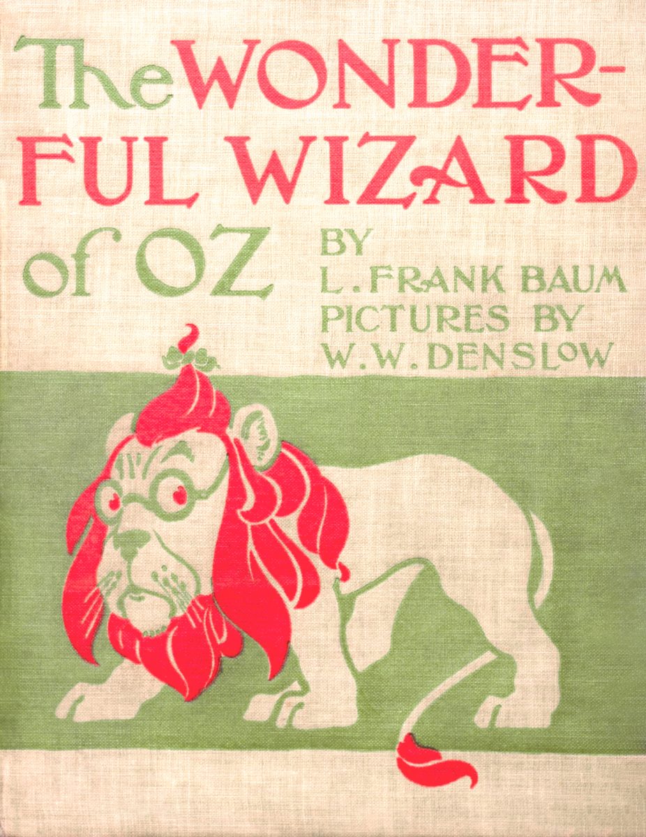 Pictured is the book cover of first edition of 'The Wonderful Wizard of Oz.' (Photo Credit: W. W. Denslow, Public domain, via Wikimedia Commons)